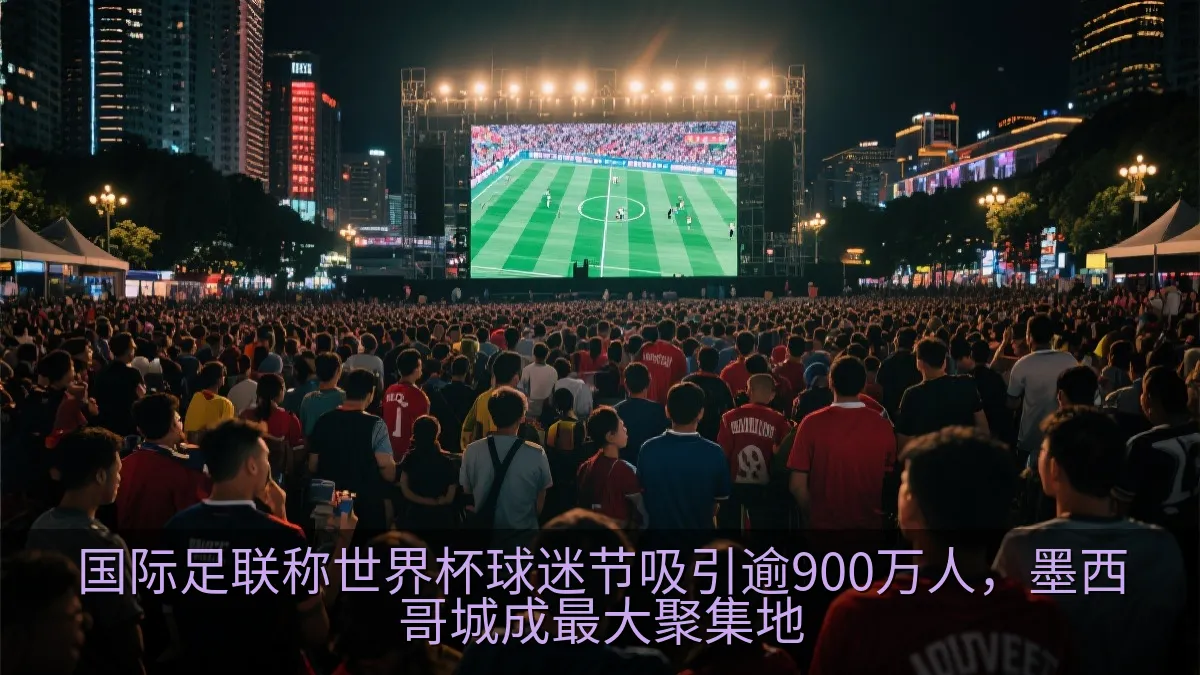 国际足联称世界杯球迷节吸引逾900万人，墨西哥城成最大聚集地